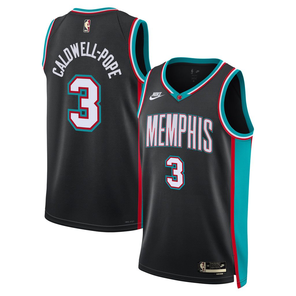 Memphis Grizzlies Nike Classic Edition Jersey - Black - Kentavious Caldwell-Pope - Unisex