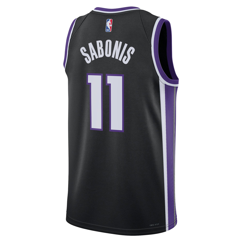 Sacramento Kings Nike Icon Edition Swingman Jersey - Black - Domantas Sabonis - Unisex