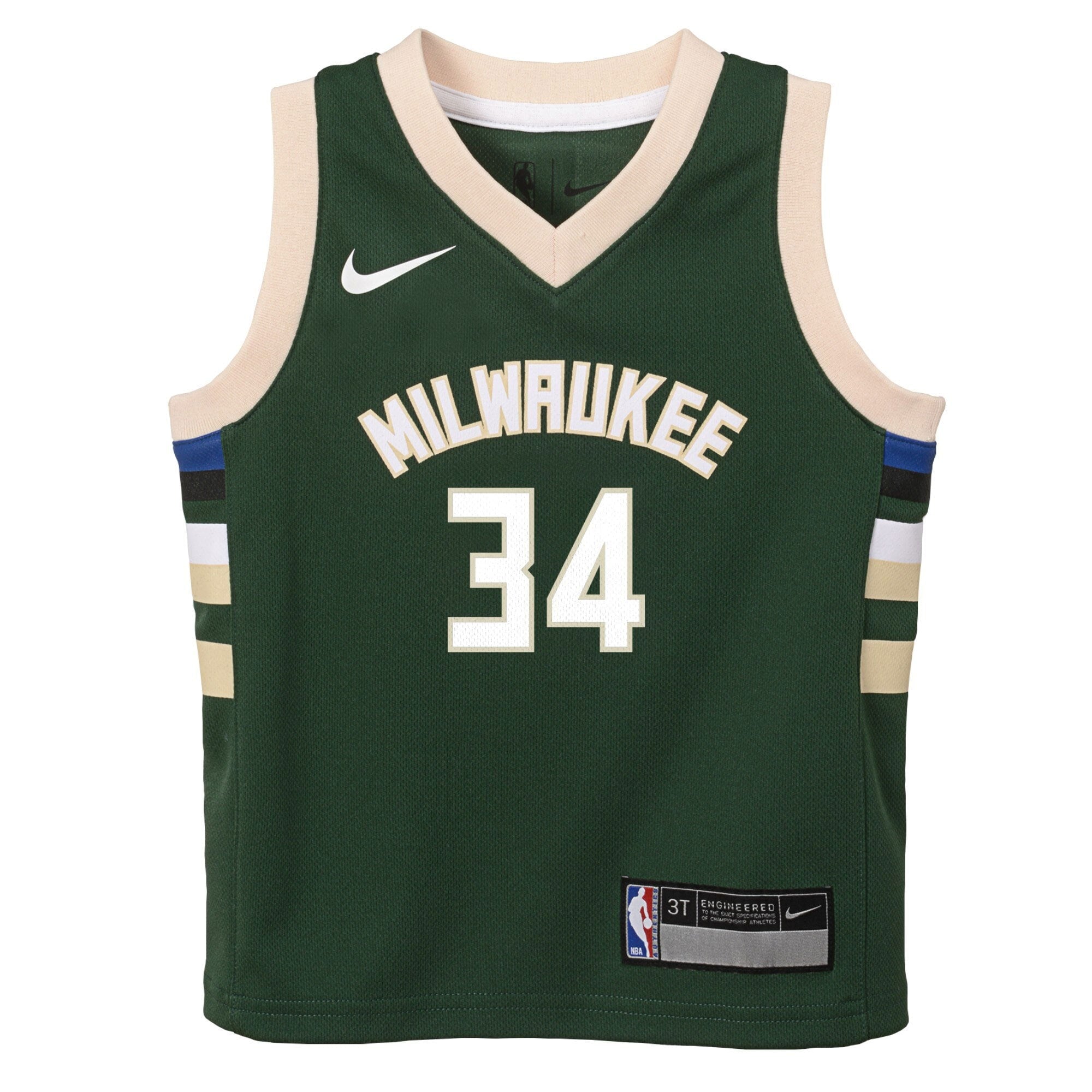 Milwaukee Bucks Nike Icon Replica Jersey - Giannis Antetokounmpo - Toddler