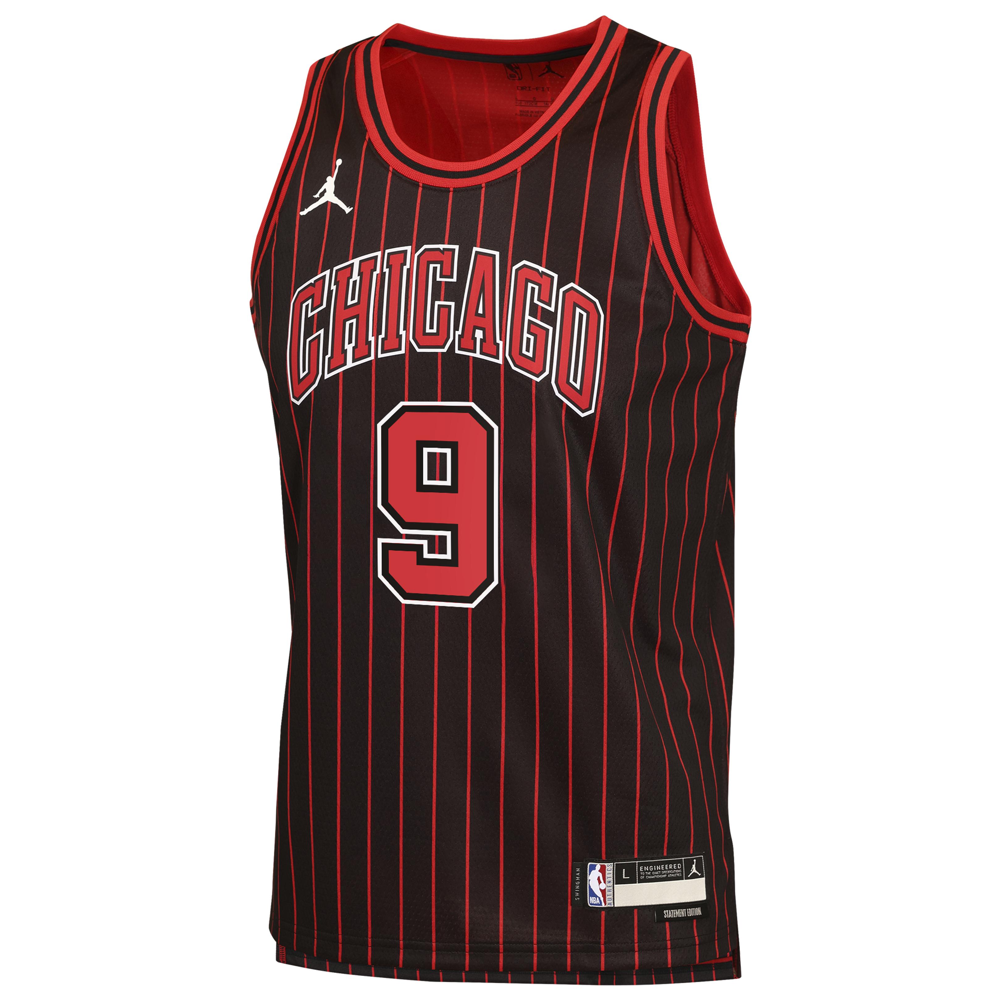Chicago Bulls Jordan Brand Statement Edition Jersey - Black - Nikola Vučević - Youth