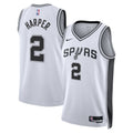 San Antonio Spurs Nike Association Edition Swingman Jersey NBA 2025 First Round Draft Pick - White - Dylan Harper - Unisex