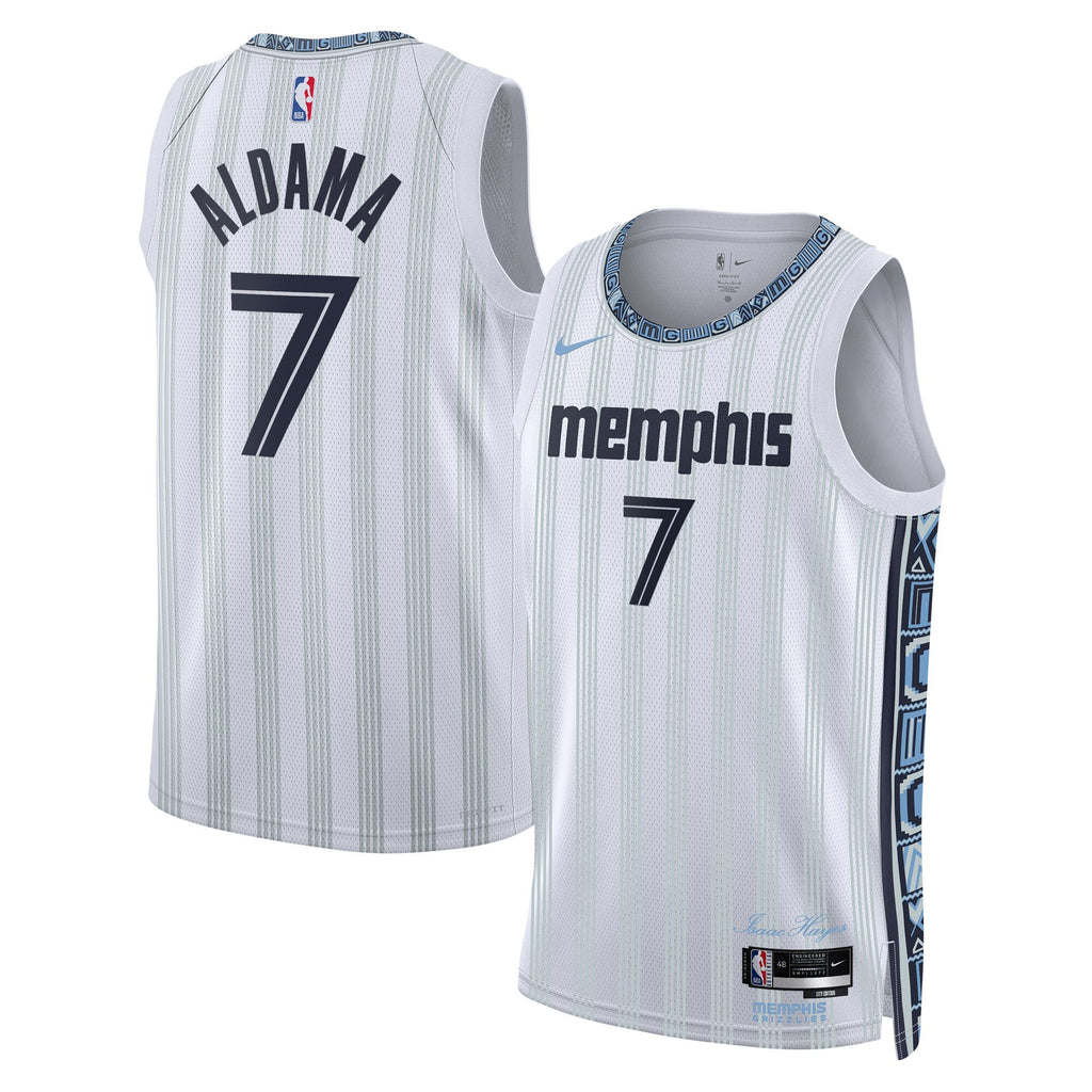 Memphis Grizzlies Nike 2025/26 City Edition Swingman Jersey - Gray - Santi Aldama - Unisex
