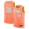 Cleveland Cavaliers Nike 2025/26 City Edition Swingman Jersey - Orange - Jarrett Allen - Unisex