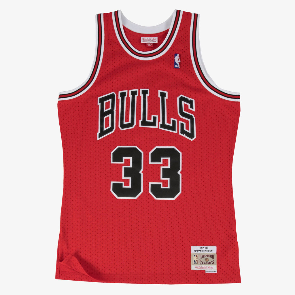 Chicago Bulls Mitchell & Ness Swingman Jersey Road Scottie Pippen 97