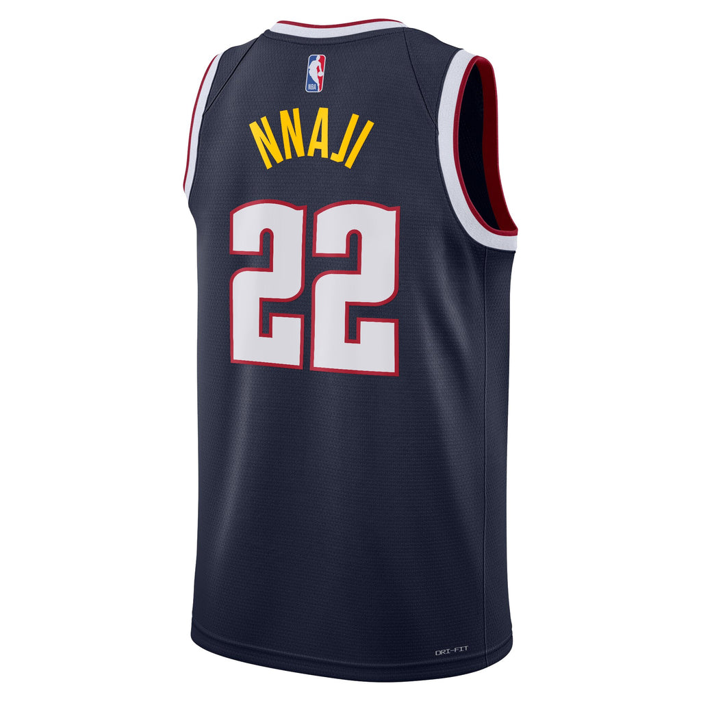Denver Nuggets Nike Icon Swingman Jersey - Navy - Zeke Nnaji - Youth