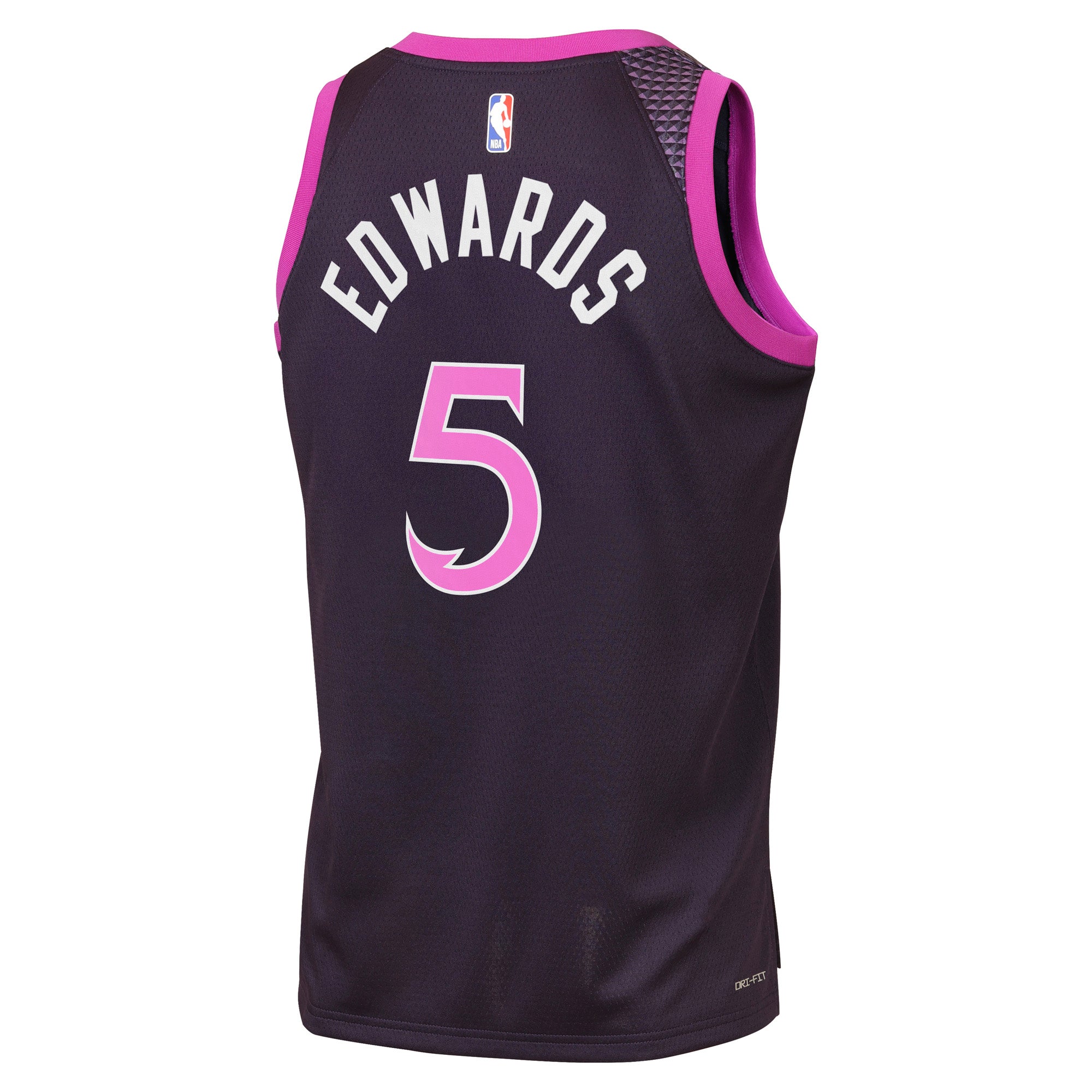 Minnesota Timberwolves Nike 2025/26 City Edition Swingman Jersey - Black - Anthony Edwards - Youth