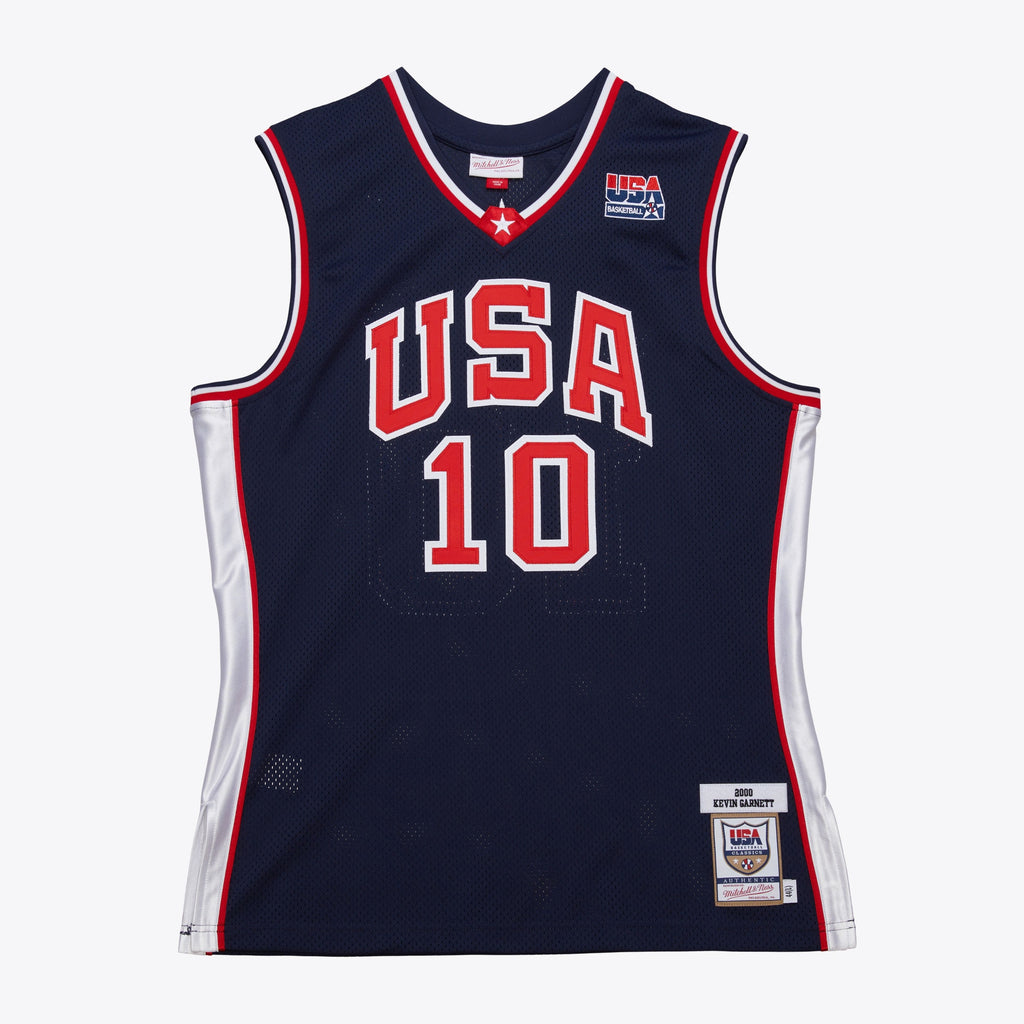 Team USA Mitchell & Ness Authentic Jersey Kevin Garnett 2000