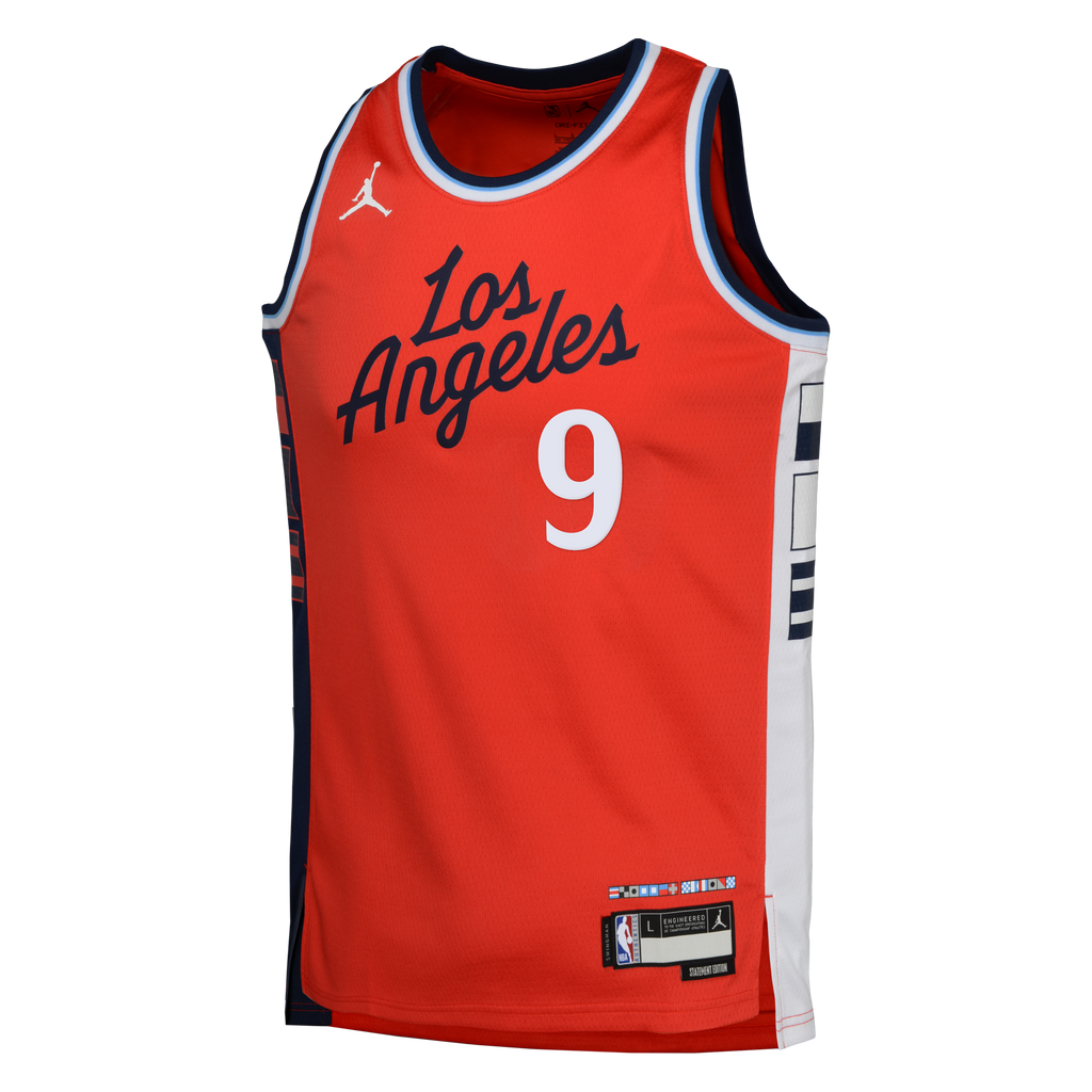 LA Clippers Jordan Brand Statement Edition Swingman Jersey - Red - Bennedict Mathurin - Youth