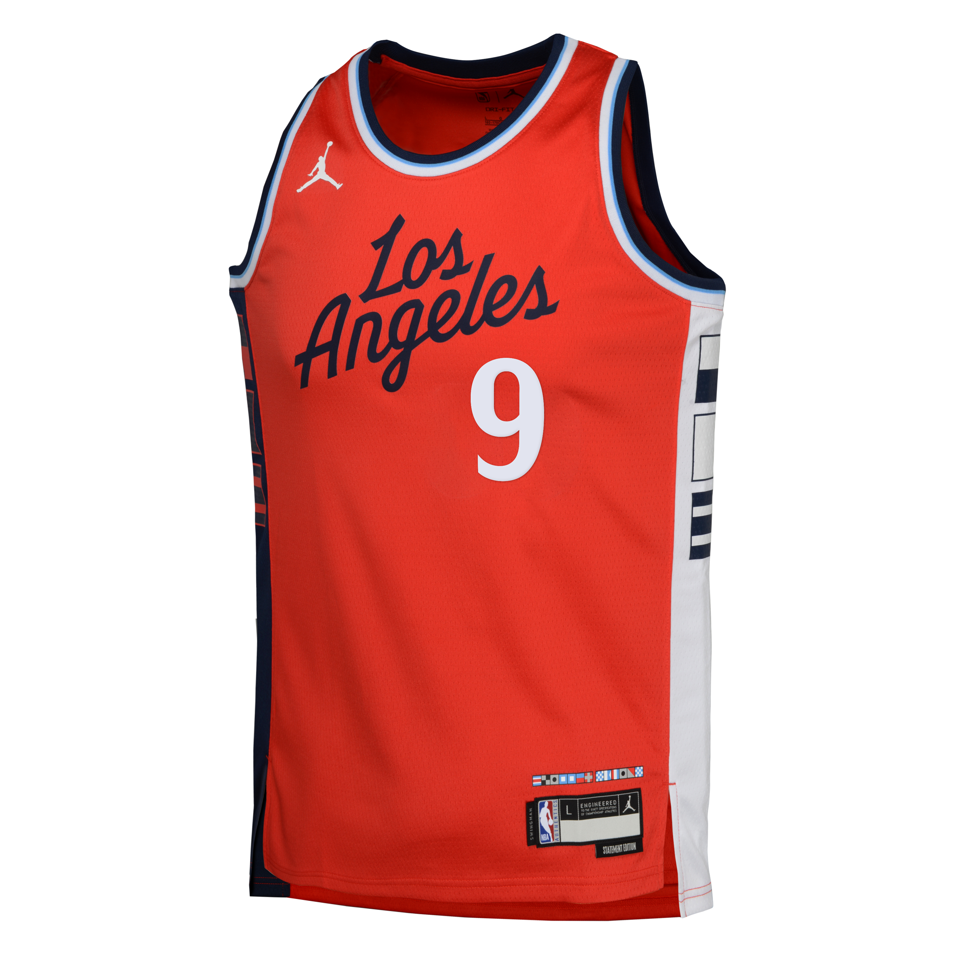 LA Clippers Jordan Brand Statement Edition Swingman Jersey - Red - Bennedict Mathurin - Youth