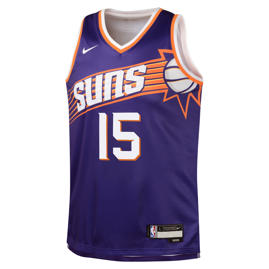 Phoenix Suns Nike Icon Edition Swingman Jersey - Purple - Devin Booker - Youth