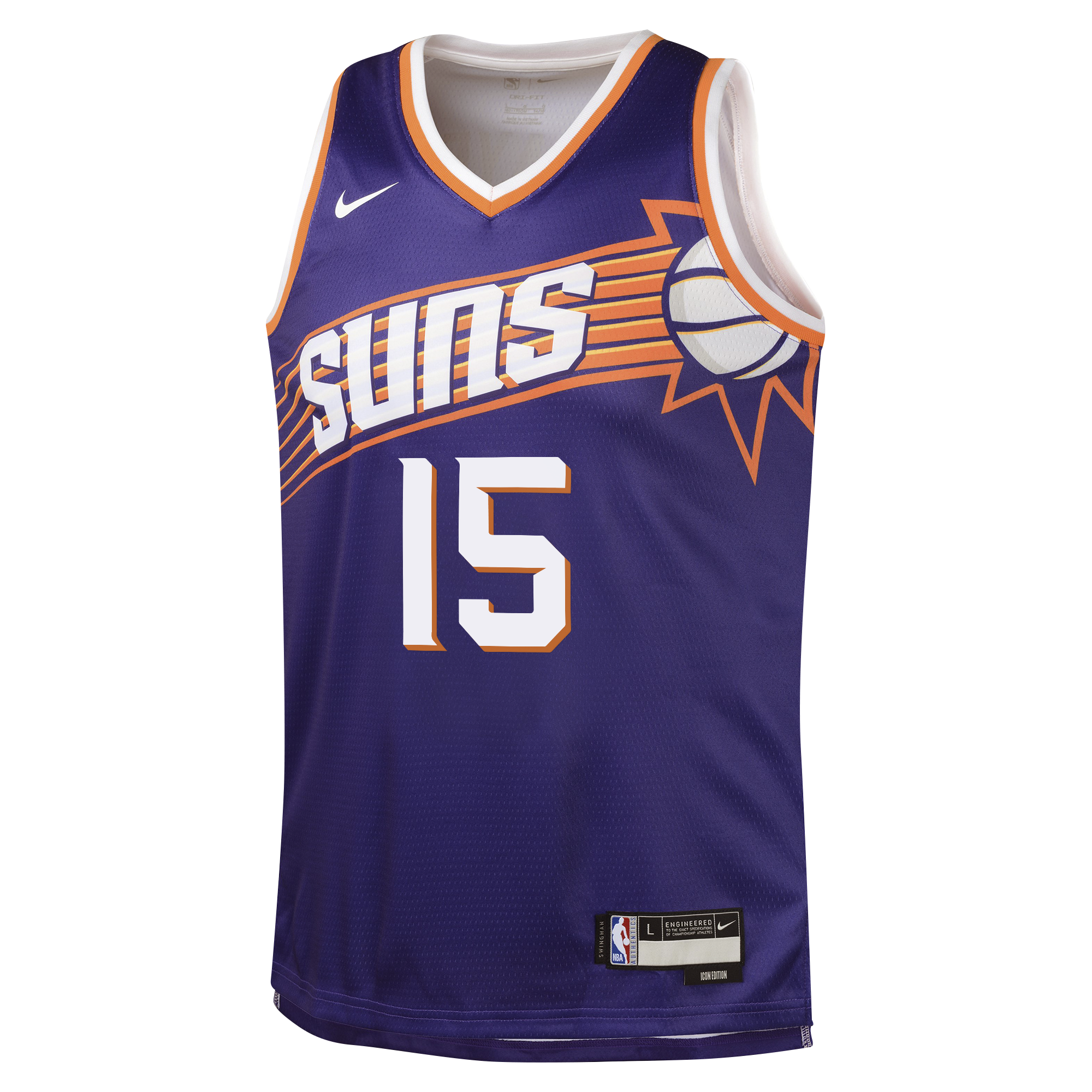 Phoenix Suns Nike Icon Edition Swingman Jersey - Purple - Devin Booker - Youth