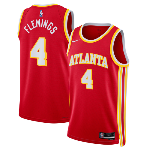 Atlanta Hawks Nike Icon Swingman Jersey - Red - Kingston Flemings - Unisex