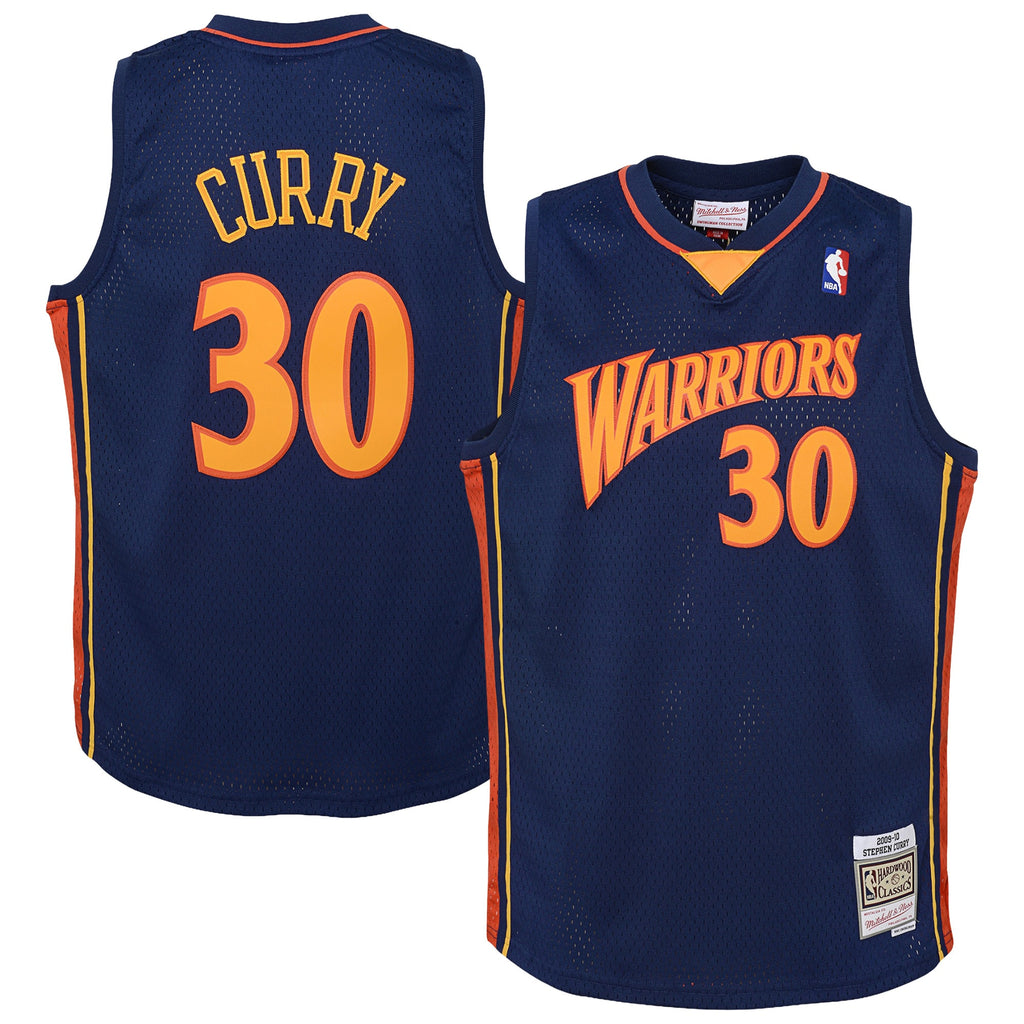 Golden State Warriors Mitchell & Ness Swingman Road 2009 Jersey - Stephen Curry - Youth