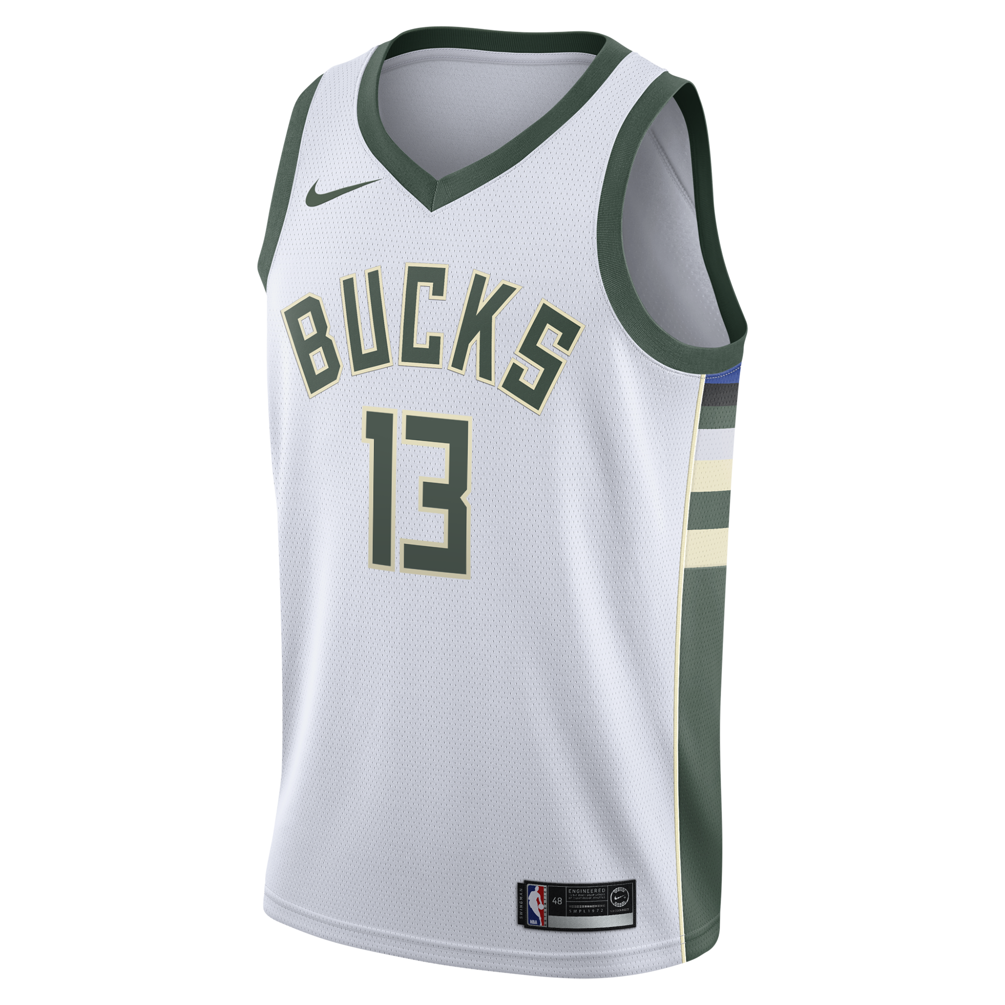 Milwaukee Bucks Nike Association Edition Swingman Jersey - White - Ryan Rollins - Youth