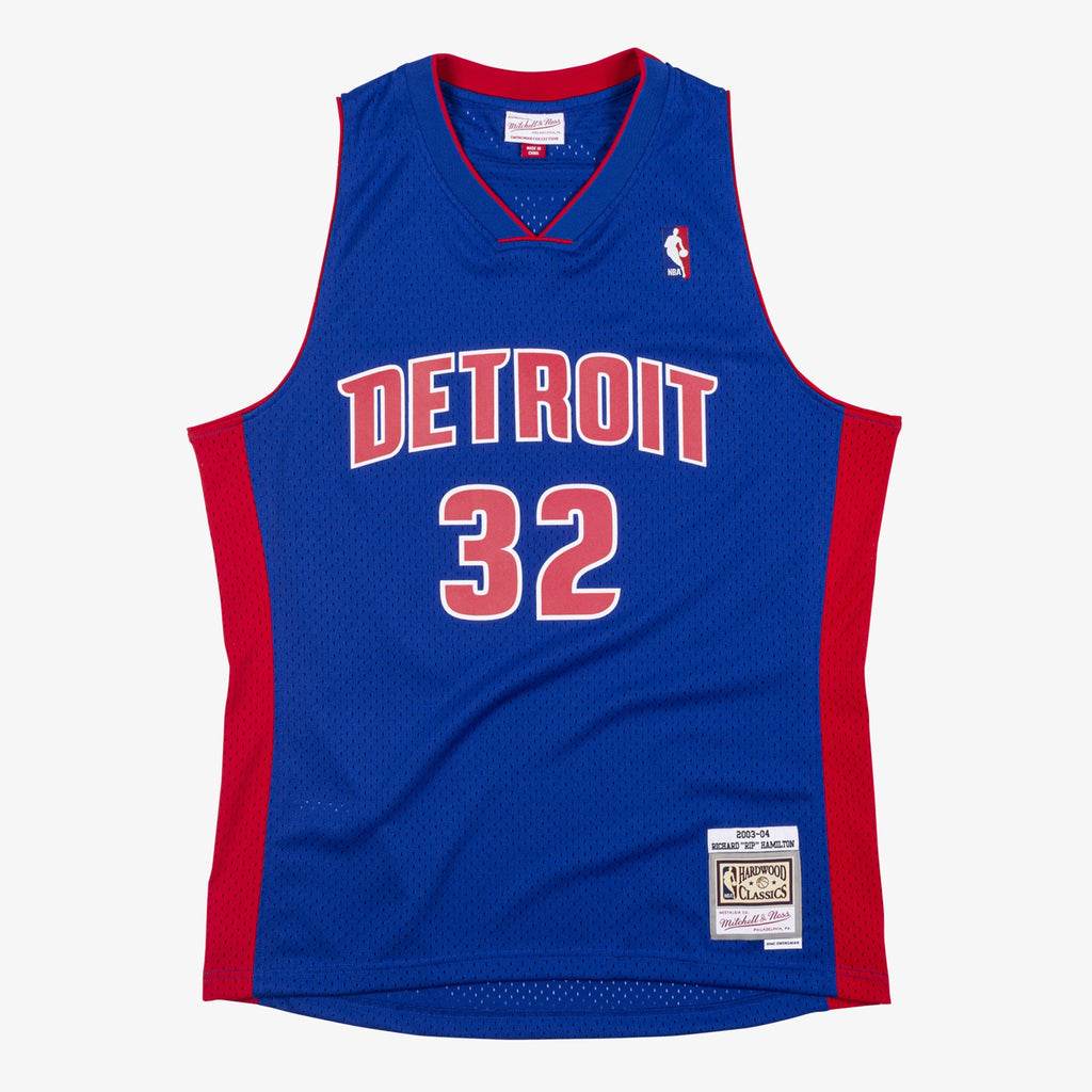 Detroit Pistons Mitchell & Ness Richard Hamilton 2003 Swingman Authentic Jersey - Royal Blue