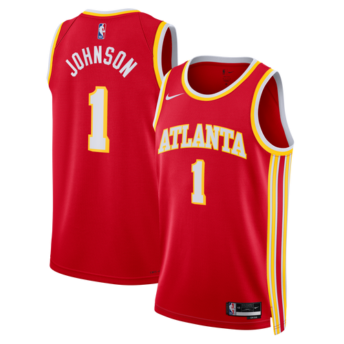 Atlanta Hawks Nike Icon Edition Swingman Jersey - Red - Jalen Johnson - Unisex