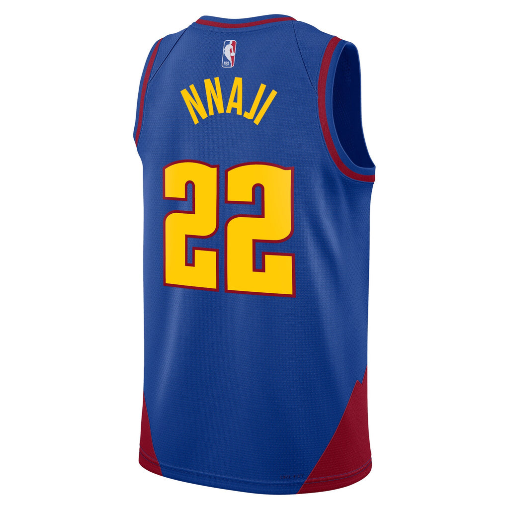Denver Nuggets Jordan Statement Edition Swingman Jersey - Blue - Zeke Nnaji - Unisex