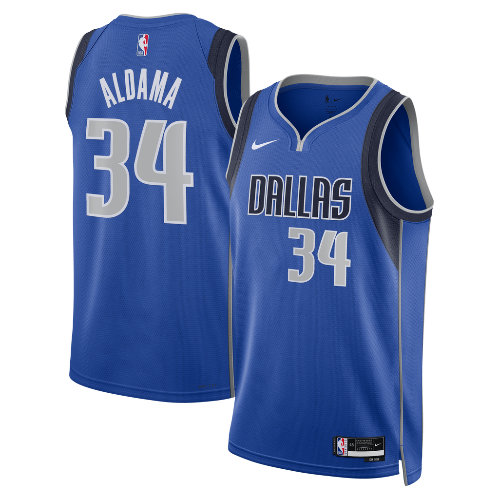 Dallas Mavericks Nike Icon Edition Swingman Jersey - Blue - Santi Aldama - Unisex