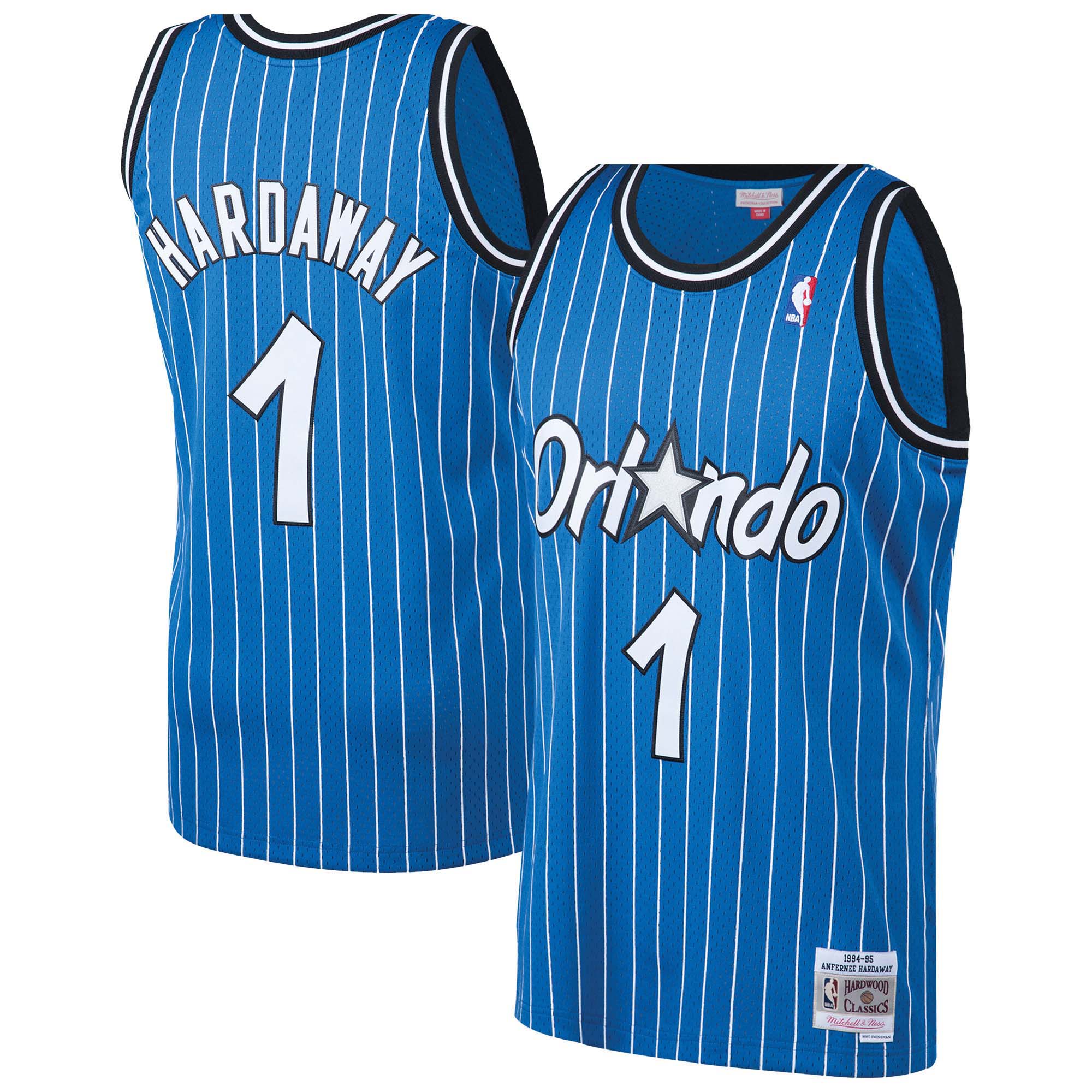 Orlando Magic Hardwood Classics Road Jersey By Mitchell & Ness - Mens - Anfernee Hardaway