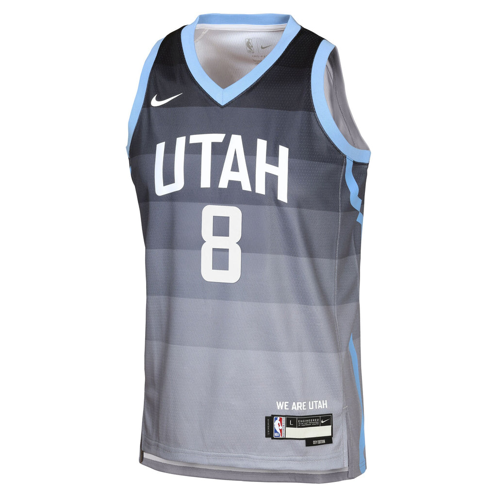 Utah Jazz Nike 2025/26 City Edition Swingman Jersey - Gray - Isaiah Collier - Youth