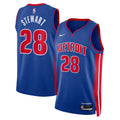 Detroit Pistons Nike Icon Edition Swingman Jersey - Blue - Isaiah Stewart - Unisex