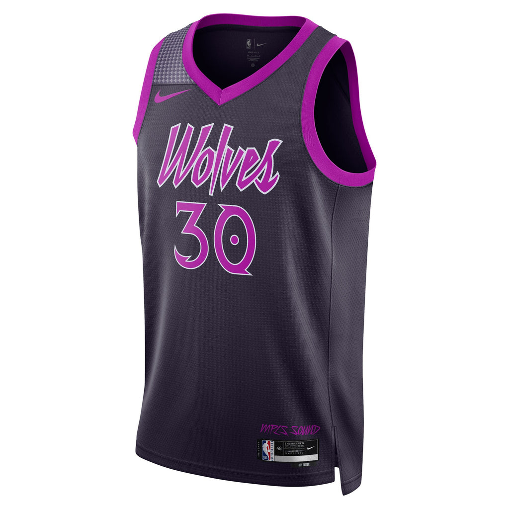 Minnesota Timberwolves Nike 2025/26 City Edition Swingman Jersey - Black - Julius Randle - Unisex