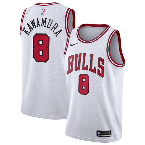 Chicago Bulls Nike Association Edition Swingman Jersey - White - Yuki Kawamura - Youth