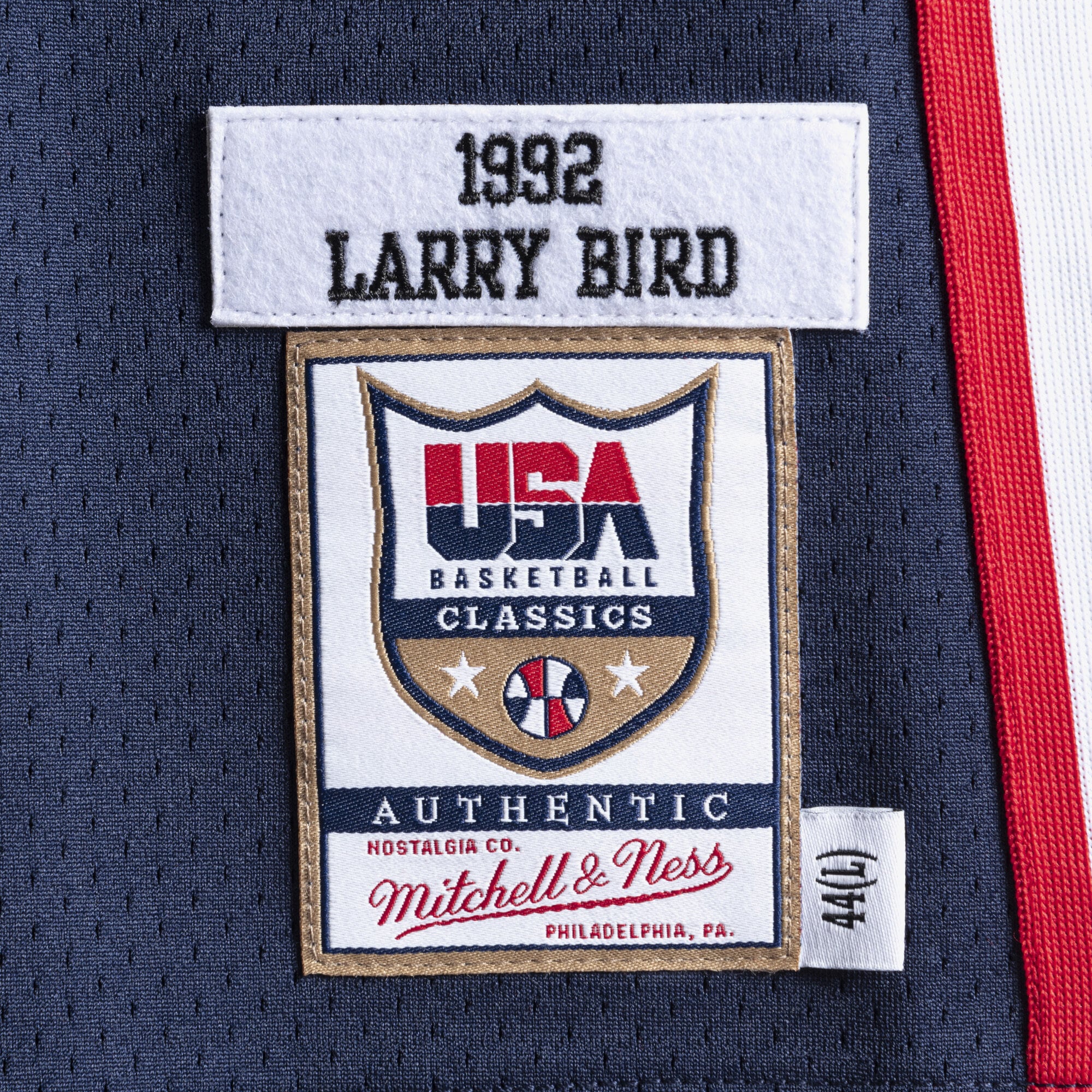 USA Basketball Mitchell & Ness Authentic Jersey Larry Bird 1992 Navy