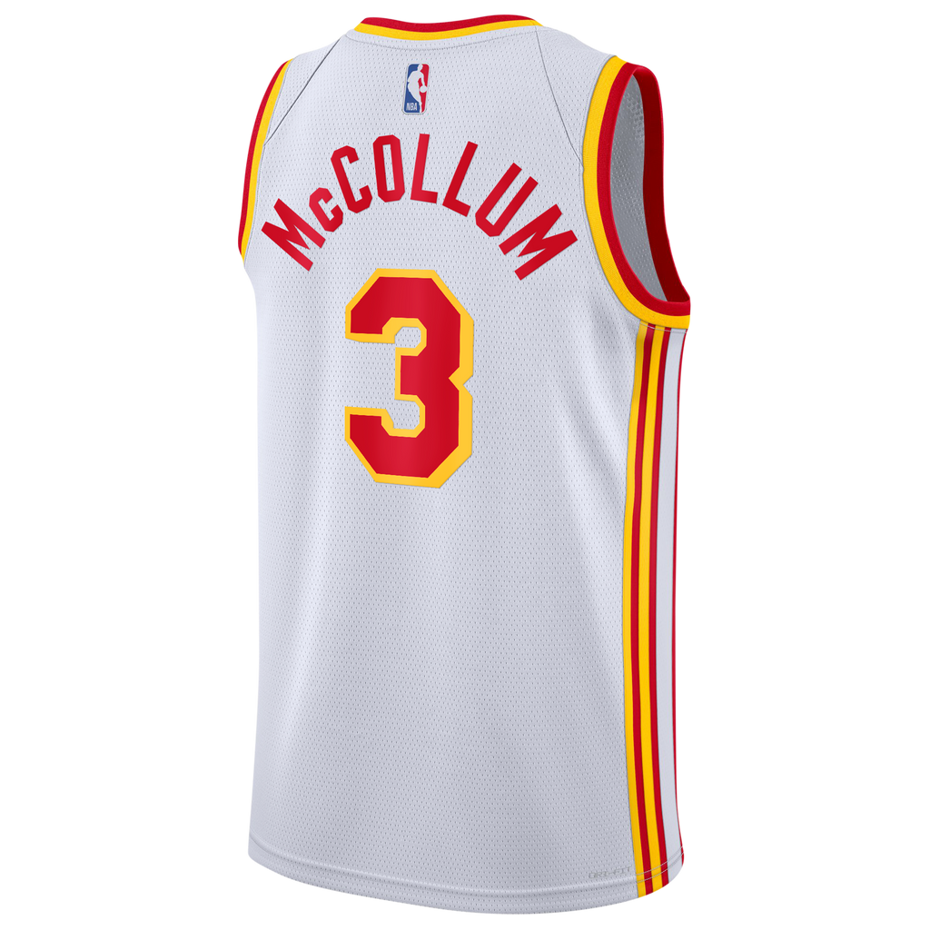 Atlanta Hawks Nike Association Edition Swingman Jersey - White - CJ McCollum - Youth