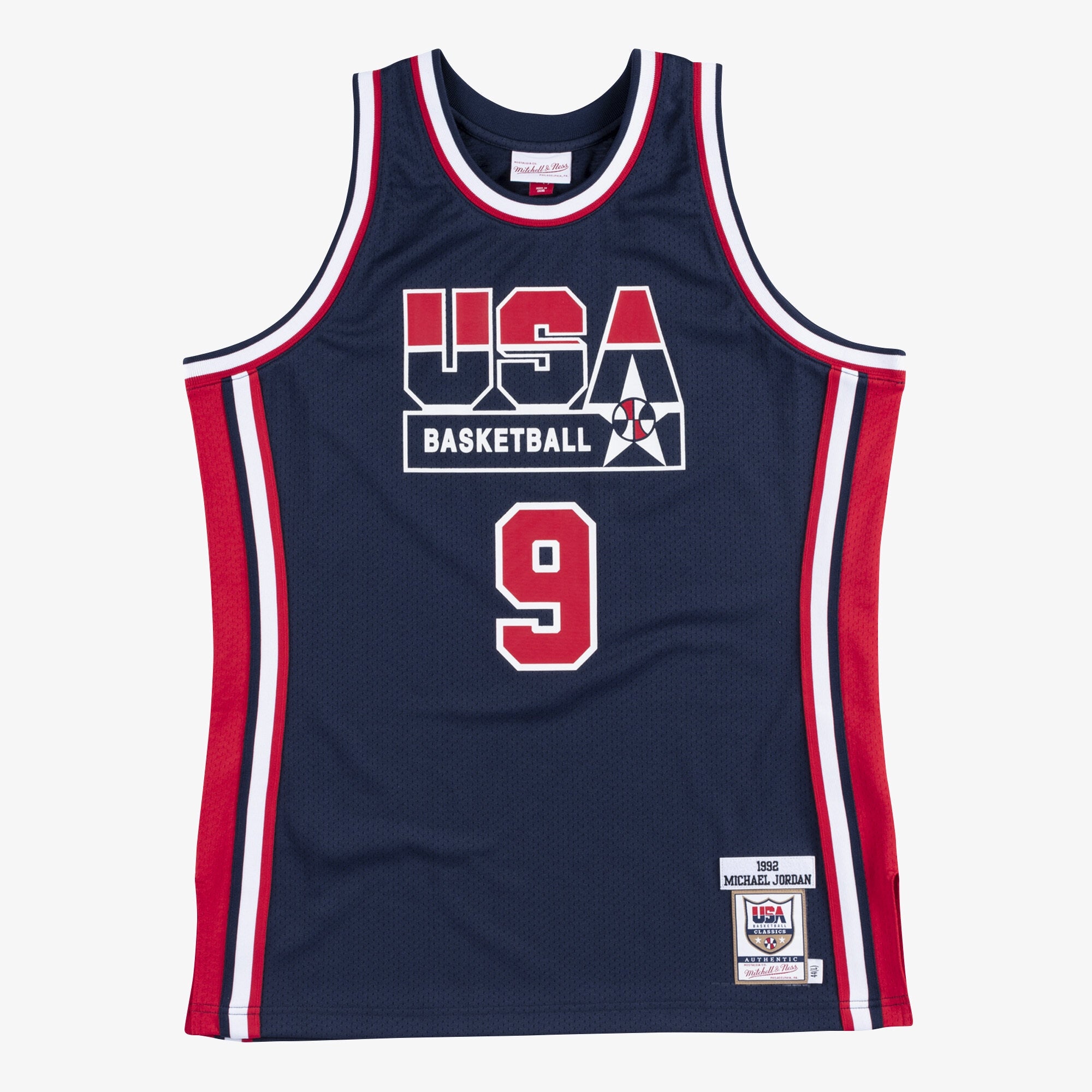 USA Basketball Mitchell & Ness Authentic Jersey Michael Jordan 1992 Navy