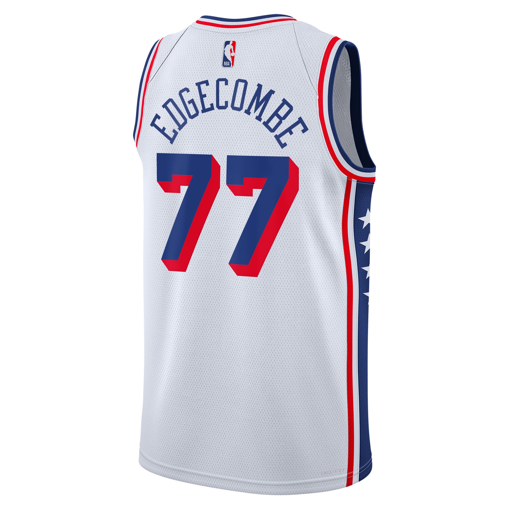 Philadelphia 76ers Nike Association Edition Swingman Jersey - White - VJ Edgecombe - Youth