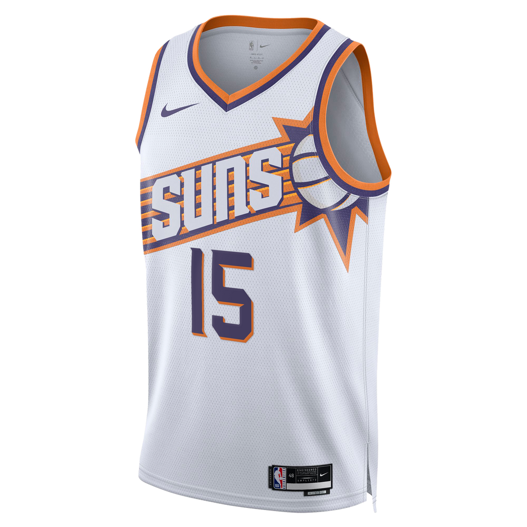 Phoenix Suns Nike Association Edition Swingman Jersey - White - Devin Booker - Unisex