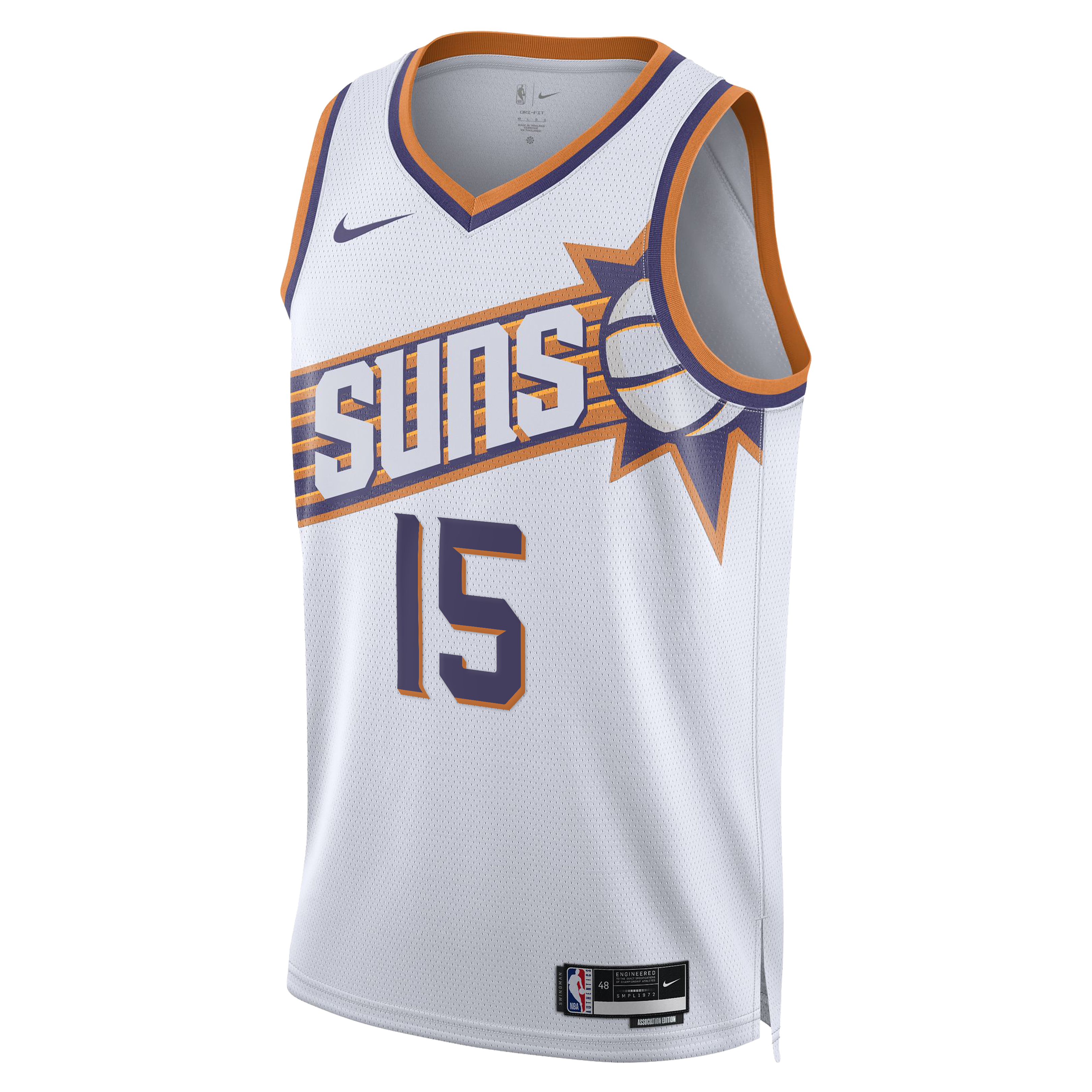 Phoenix Suns Nike Association Edition Swingman Jersey - White - Devin Booker - Unisex