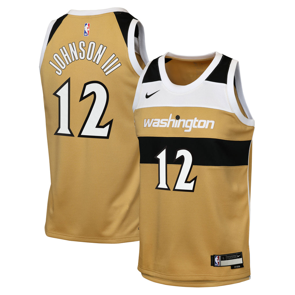 Washington Wizards Nike 2025/26 City Edition Swingman Jersey - Tan - Tre Johnson III - Youth
