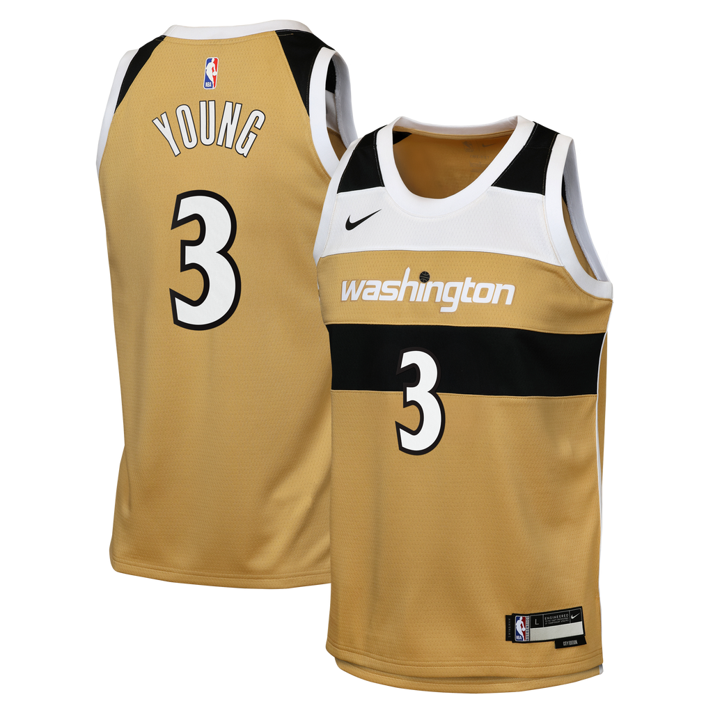 Washington Wizards 2025/26 Nike City Edition Swingman Jersey - Tan - Trae Young - Youth