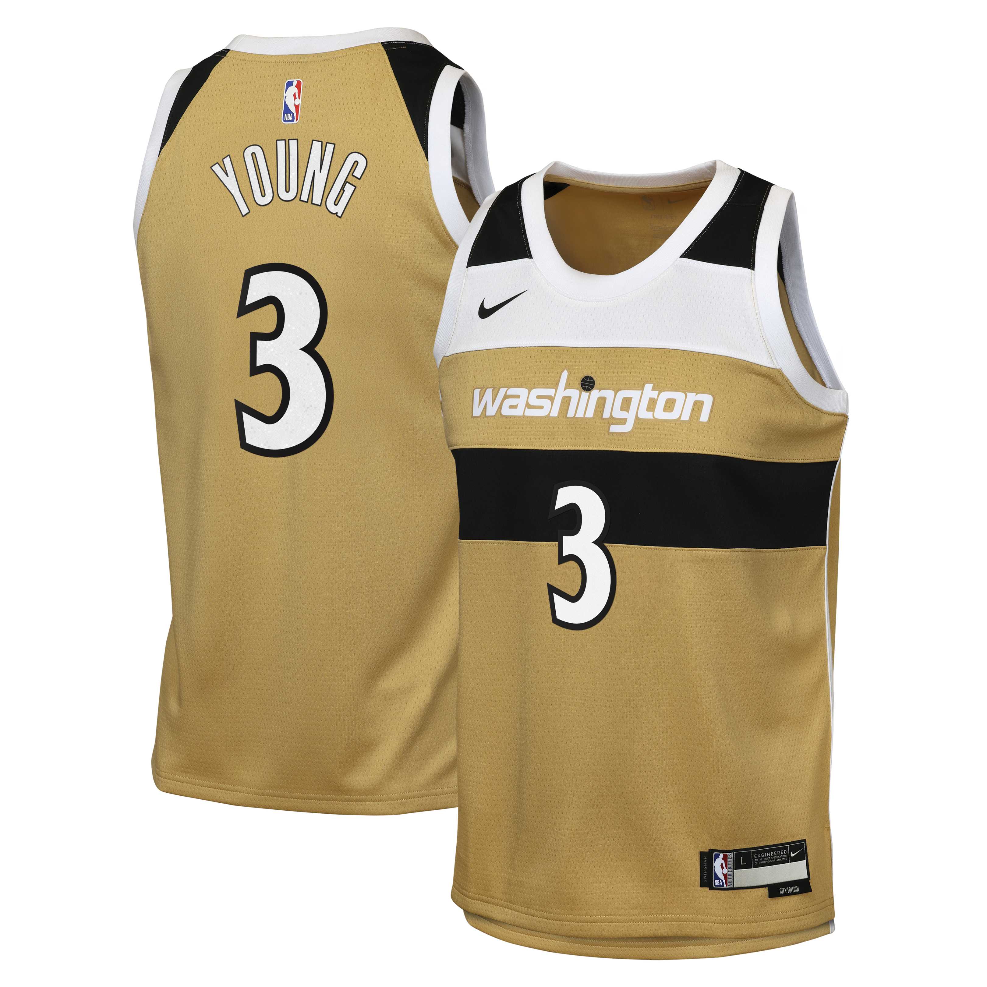 Washington Wizards 2025/26 Nike City Edition Swingman Jersey - Tan - Trae Young - Youth