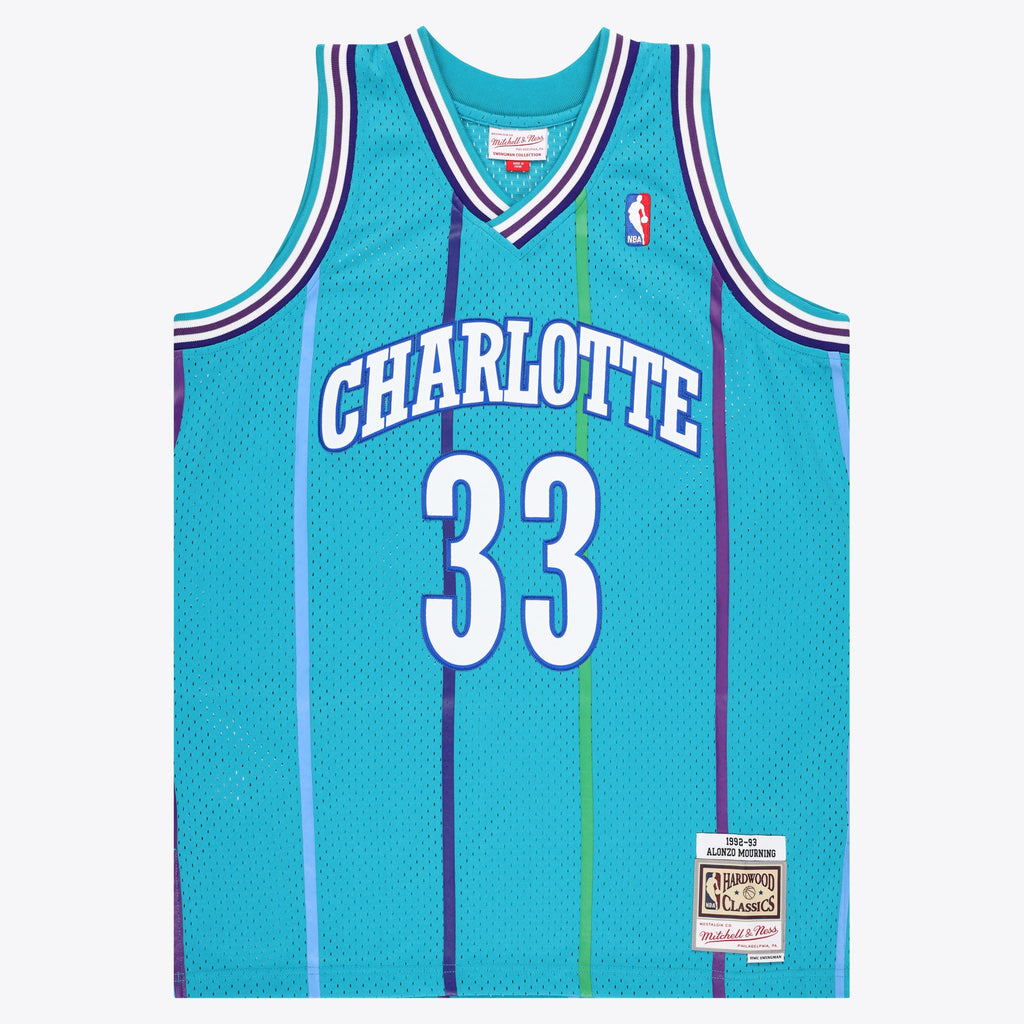 Charlotte Hornets NBA Mitchell & Ness Swingman Jersey - Alonzo Mourning