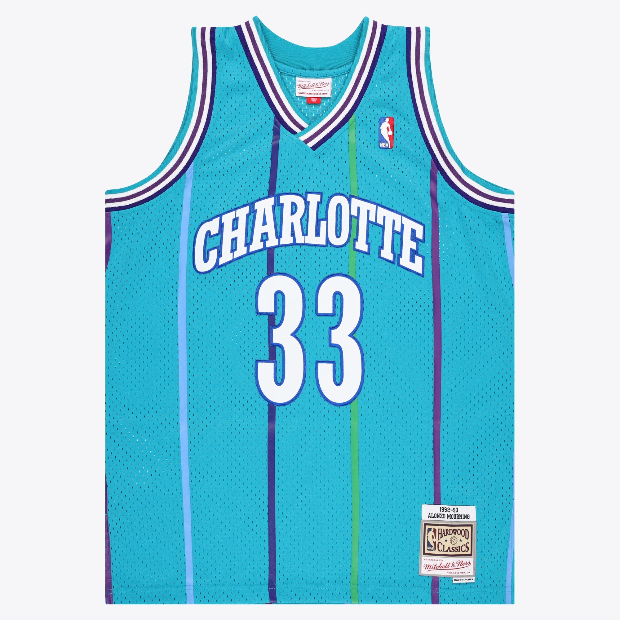 Charlotte Hornets NBA Mitchell & Ness Swingman Jersey - Alonzo Mourning