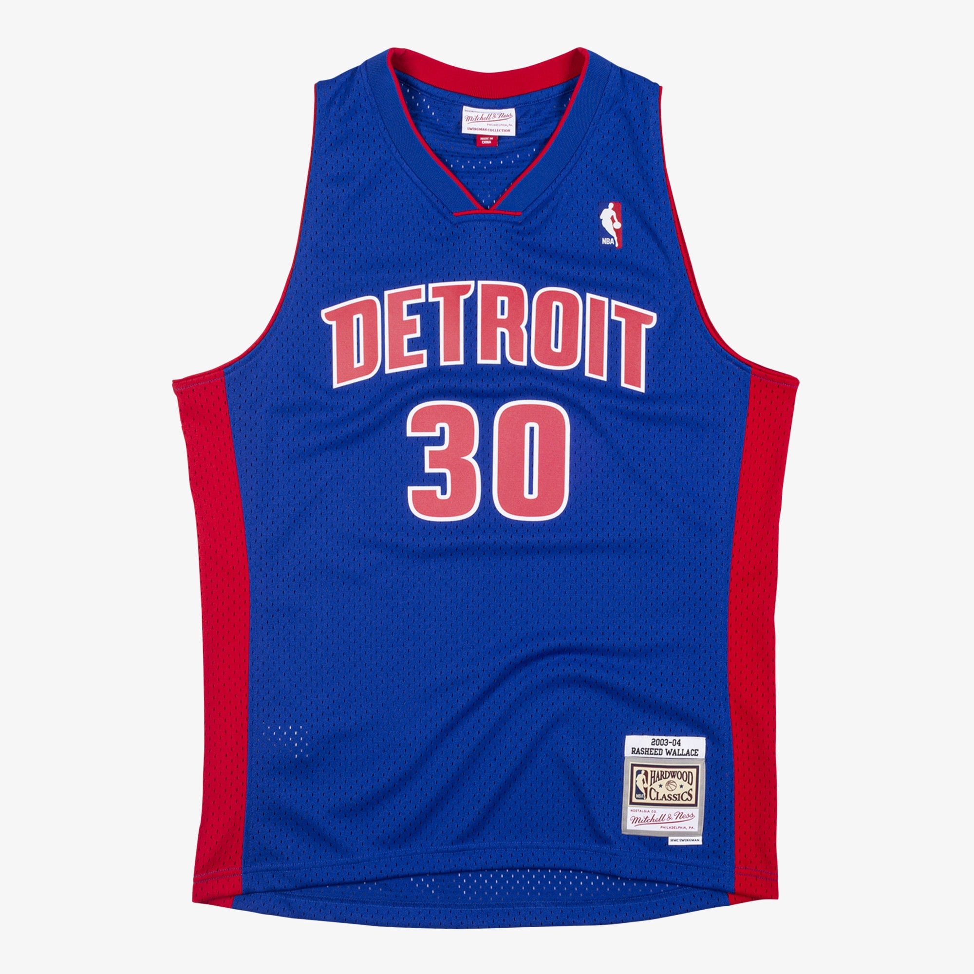 Detroit Pistons Mitchell & Ness Rasheed Wallace 2003 Swingman Authentic Jersey - Royal Blue