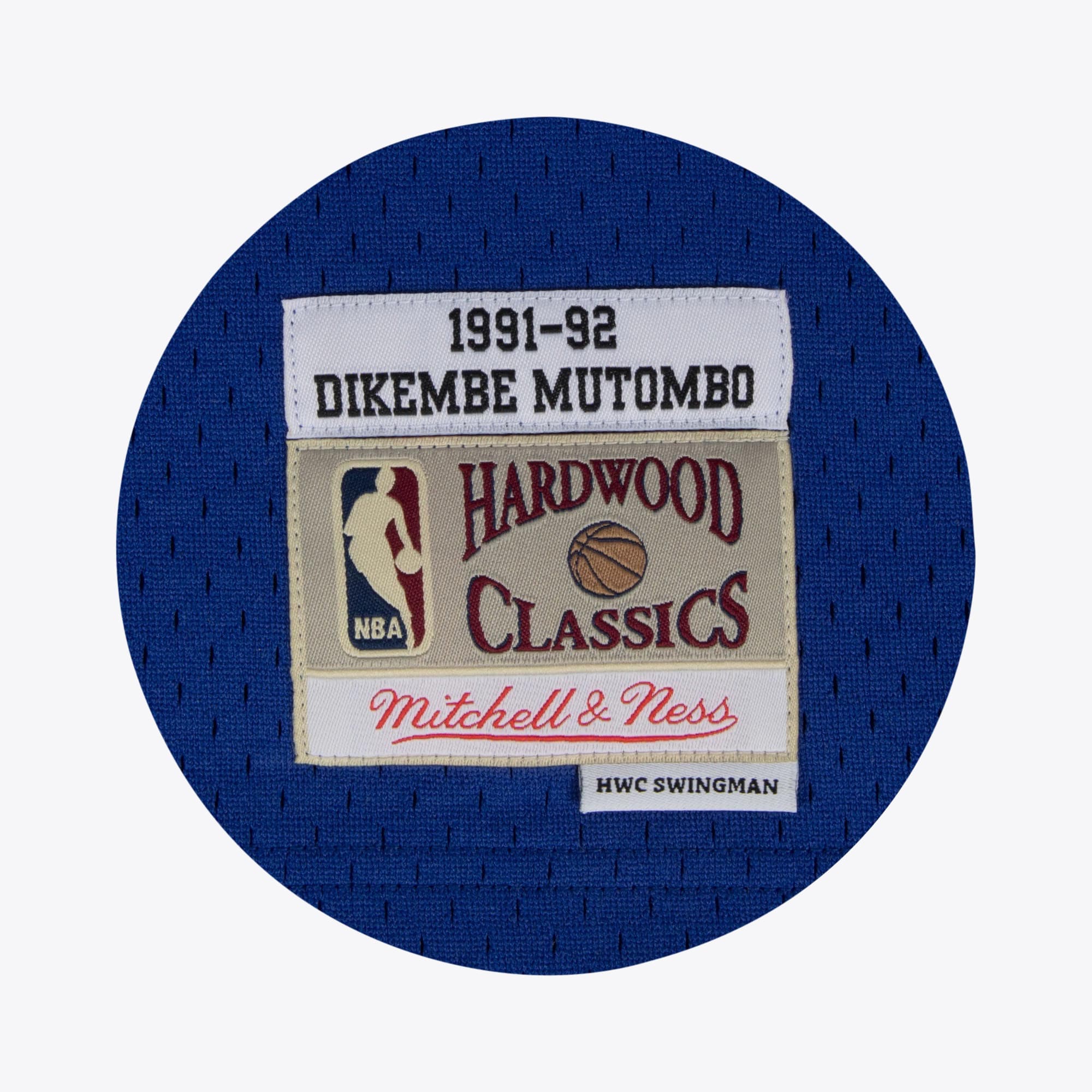 Denver Nuggets Dikembe Mutombo 1991 Hardwood Classics Home Swingman Jersey By Mitchell & Ness - White - Mens