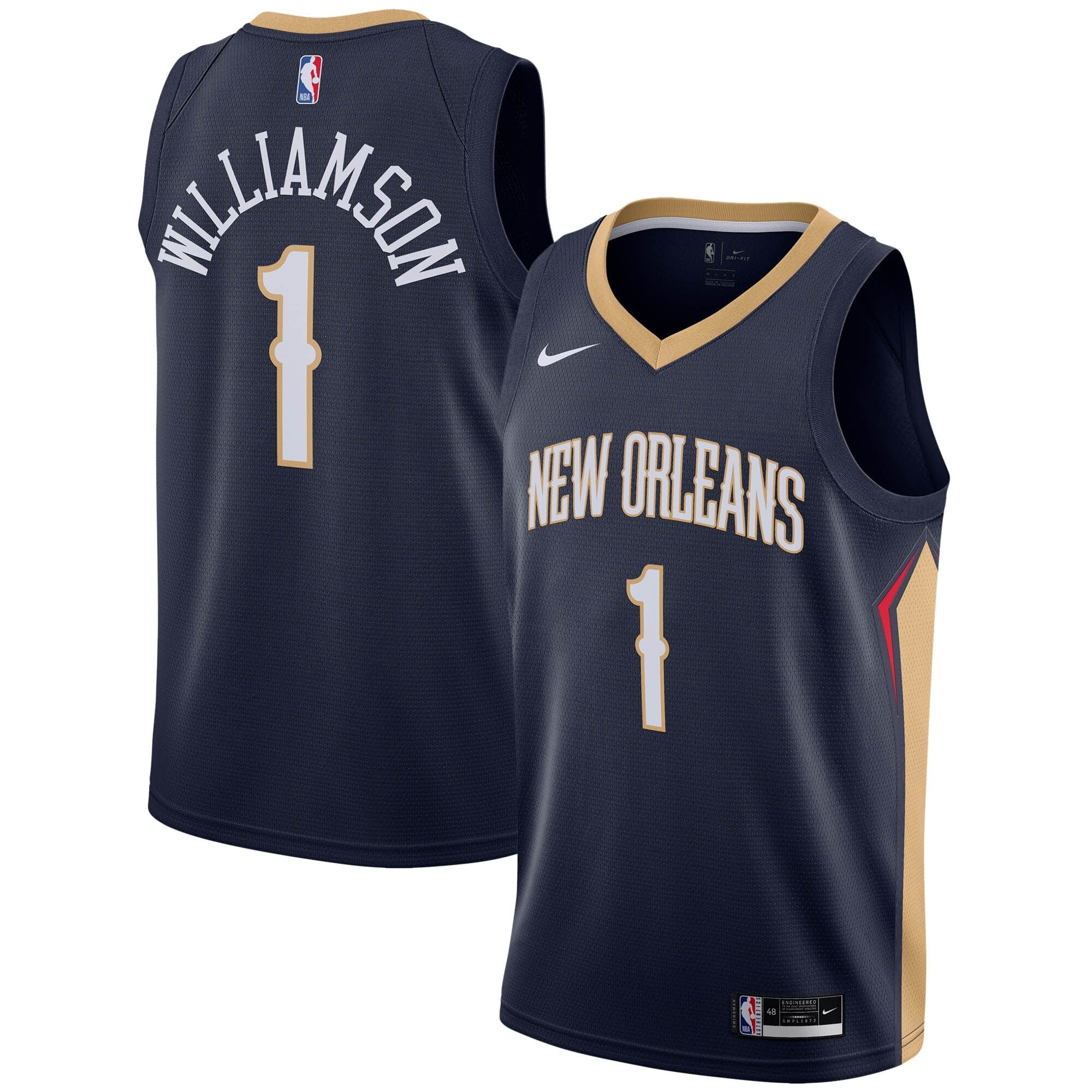New Orleans Pelicans Nike Icon Swingman Jersey - Zion Williamson - Mens