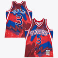 Philadelphia 76ers Mitchell & Ness Allen Iverson 1996 Hyper Hoops Swingman Jersey - Scarlet