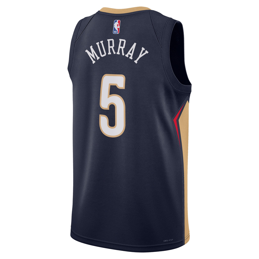 New Orleans Pelicans Nike Icon Edition Swingman Jersey - Navy - Dejounte Murray - Unisex