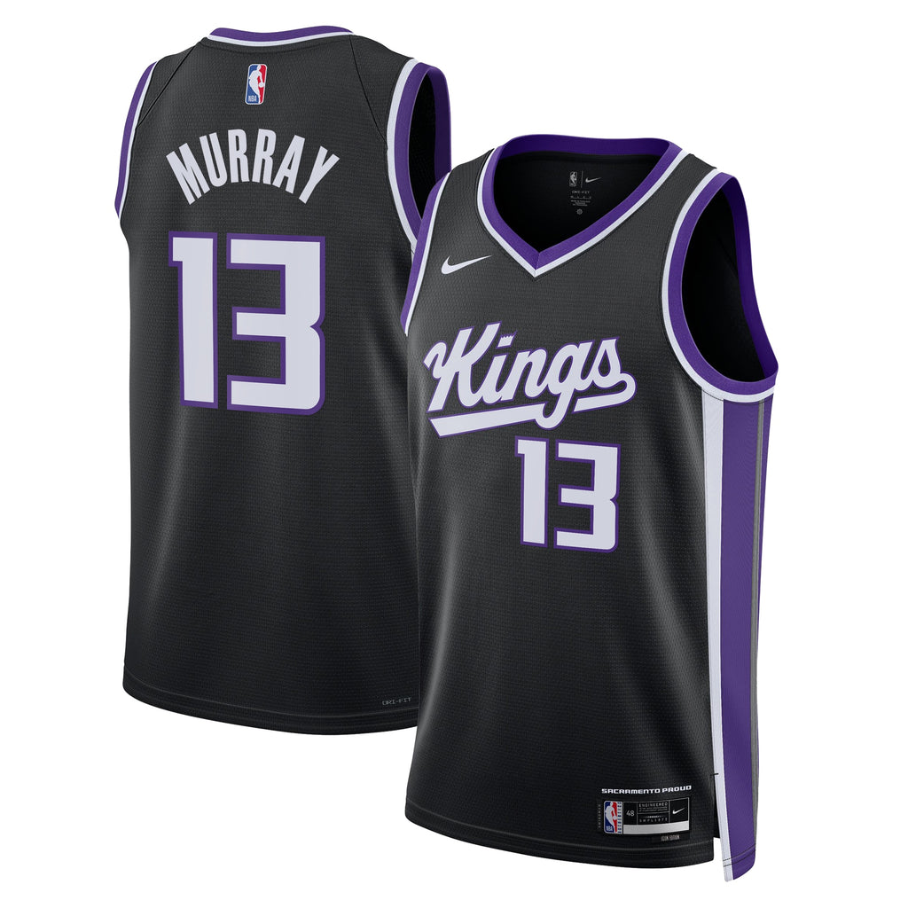 Sacramento Kings Nike Icon Edition Swingman Jersey - Black - Keegan Murray - Unisex