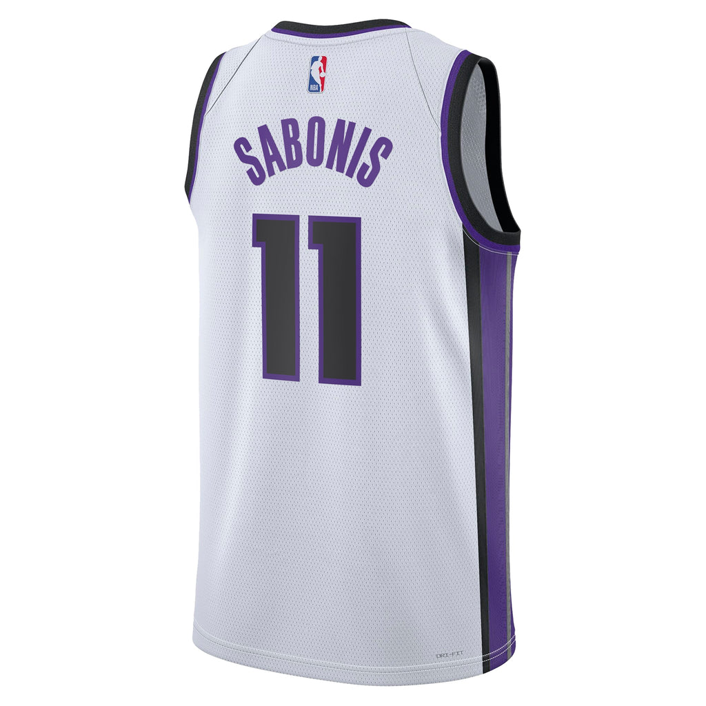 Sacramento Kings Nike Association Edition Swingman Jersey - White - Domantas Sabonis - Unisex