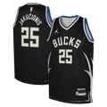Milwaukee Bucks Jordan Brand Statement Edition Swingman Jersey - Hunter Green - Kasparas Jakučionis - Youth