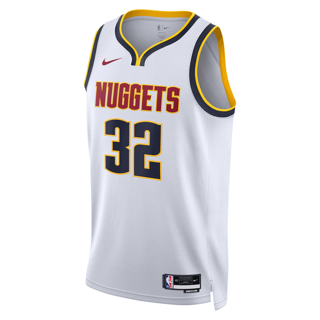 Denver Nuggets Nike Association Edition Swingman Jersey - White - Aaron Gordon - Unisex
