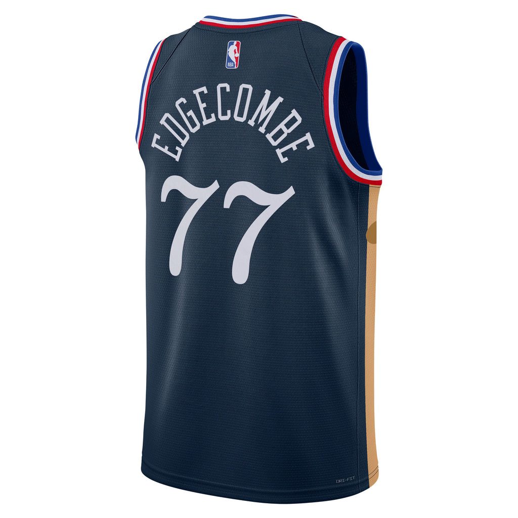 Philadelphia 76ers Nike 2025/26 City Edition Swingman Jersey - Navy - VJ Edgecombe - Unisex