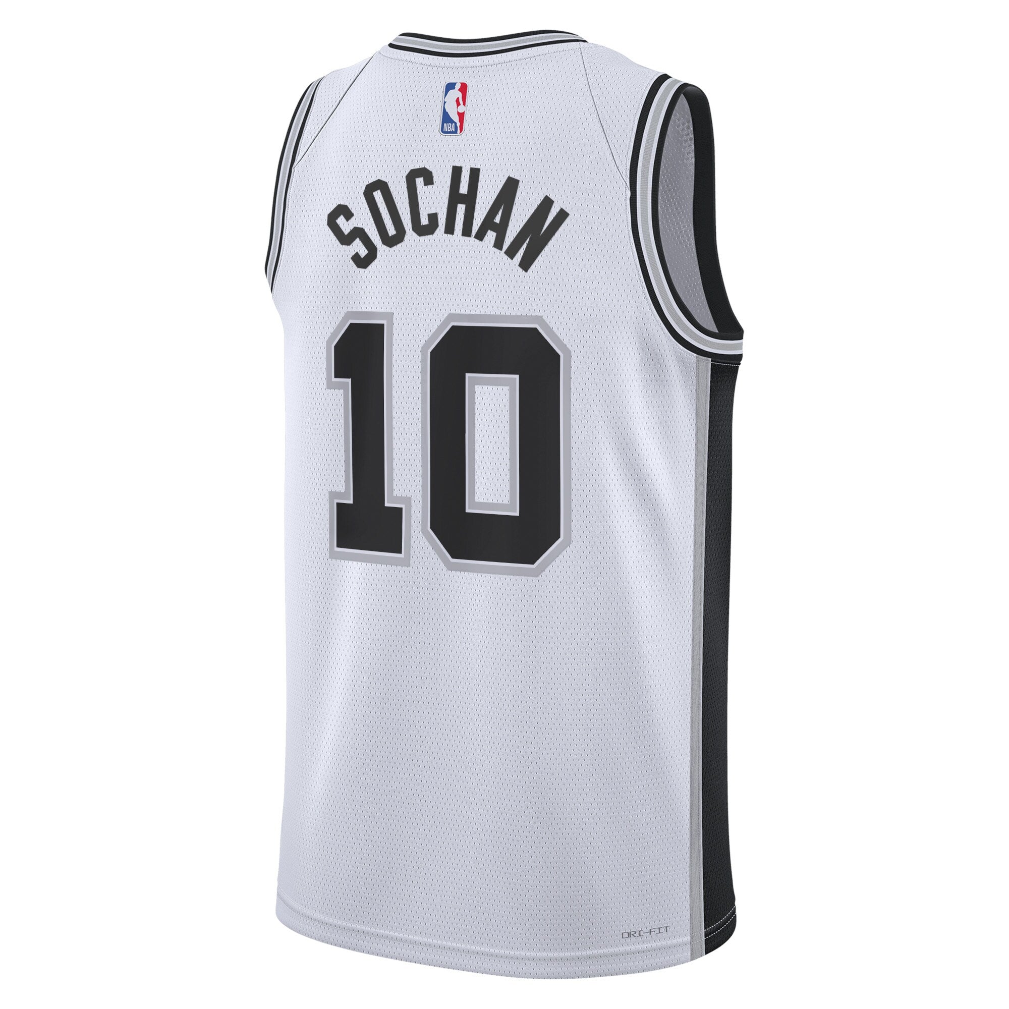 San Antonio Spurs Nike Association Edition Swingman Jersey - White - Jeremy Sochan - Unisex