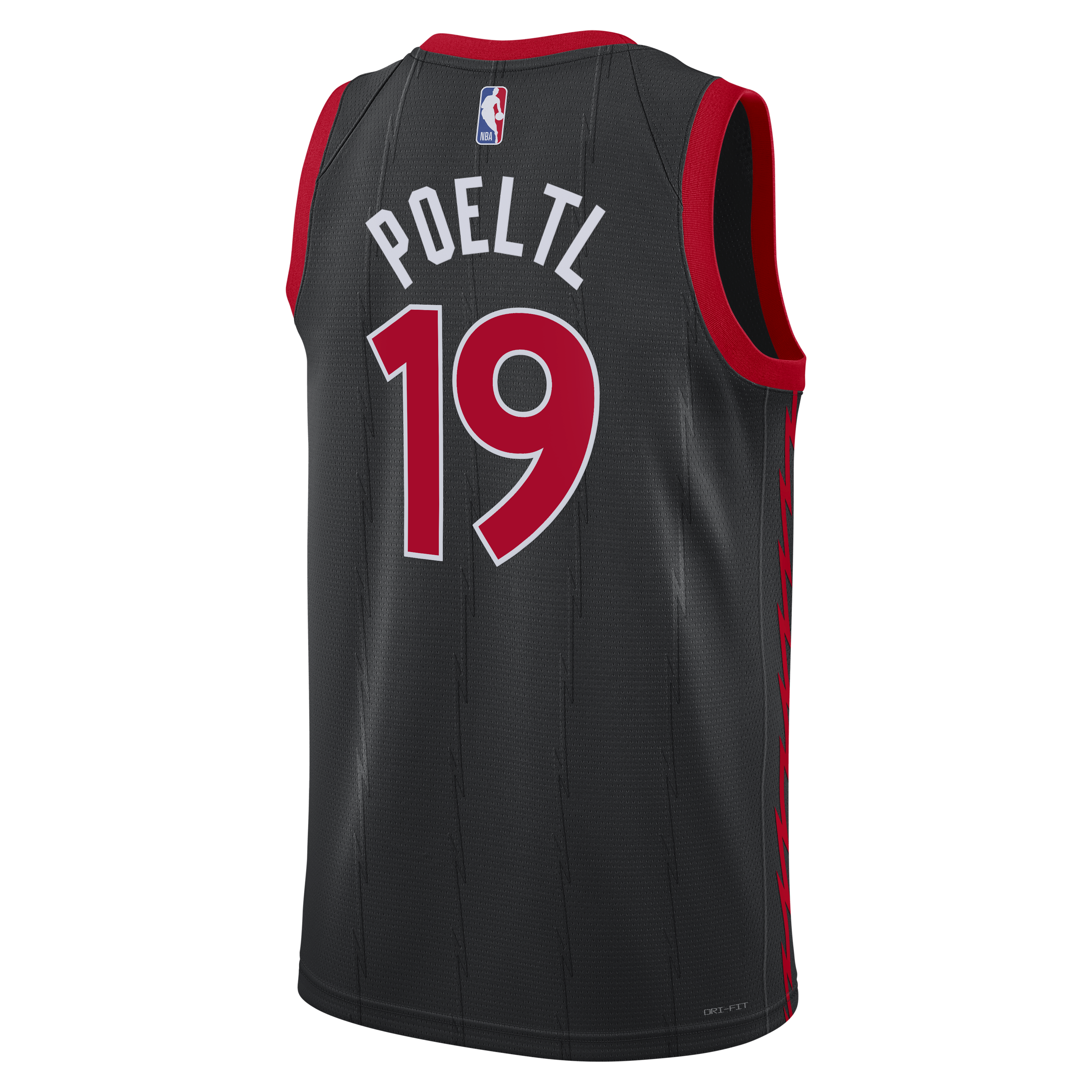 Toronto Raptors Jordan Brand Statement Edition Swingman Jersey - Black - Jakob Poeltl - Unisex